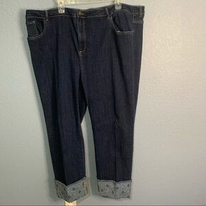 LOGO by Lori Goldstein Straight Leg Jeans